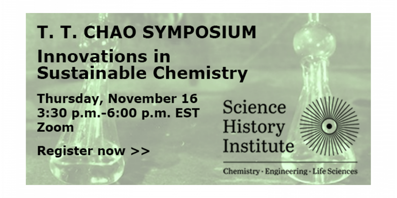 Science History Institute’s Chao Symposium on Innovation